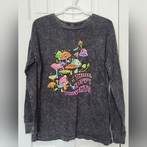 Men's  Think Happy Thoughts Mushroom T Shirt Medium